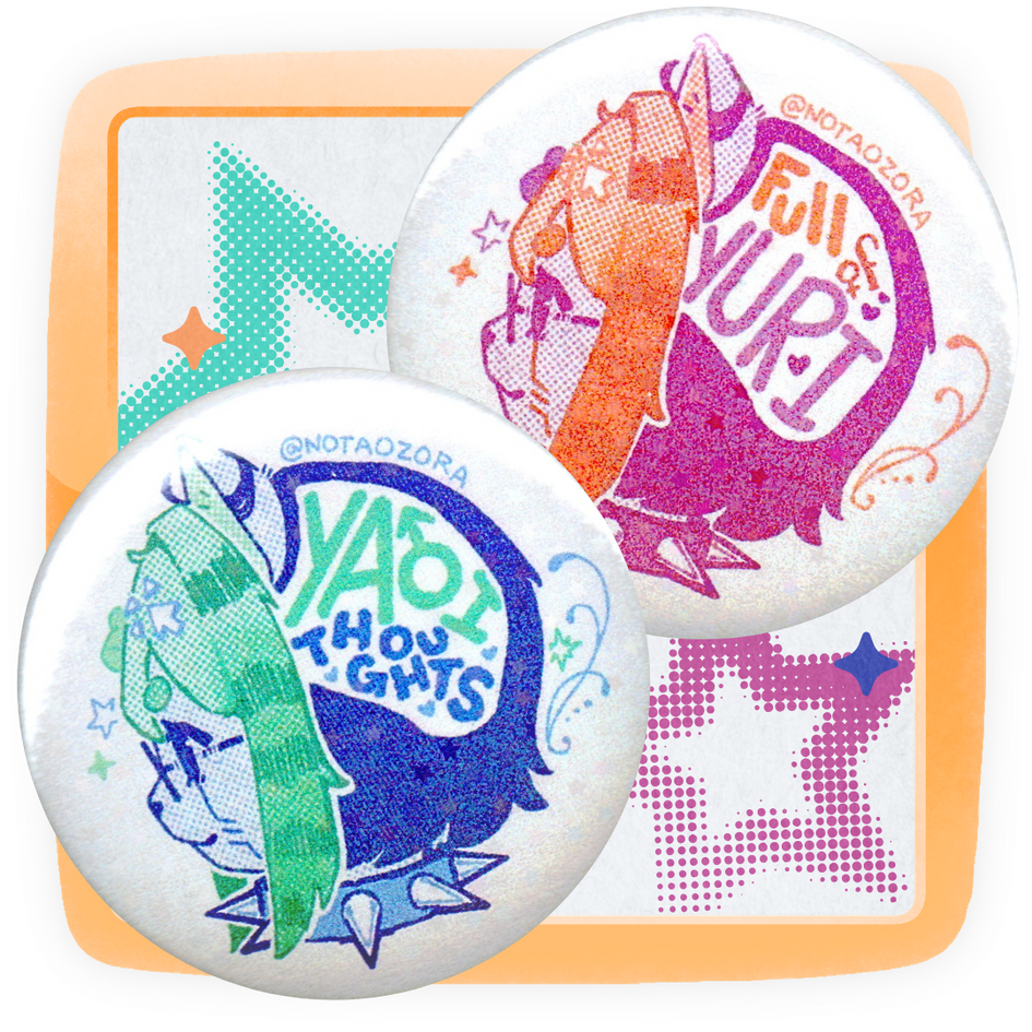 fursona button pins