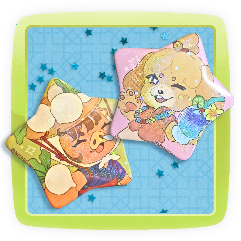 Critter villagers star pins